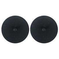 Silicone Backflush Cleaning Disc Set for Espresso Machines, Blind Discs for Regular Group Head Maintenance Tasks 50mm black