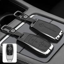 Lydinio automobilio rakto dėklas Dangtelis Apsauga Mercedes Benz A C E S G Klasės GLC CLE CLA GLB GLS W177 W205 W213 W222 X167 AMG Raktų pakabukas gray