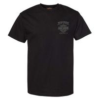 Harley-Davidson Men's Road Pilot Crew Neck Short Sleeve T-Shirt, Black 5XL black