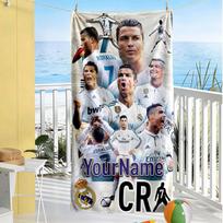 Cristiano Ronaldo Customize Your Name Beach Towel Soft Durable Quick-Dry Portable for SwimmingBeachCamping Travel Beach AccessoriesGym 70cmx140cm(27x55inch)