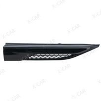 Car Front Door Fender Side Grille Leaf Plate Air Outlet Molding Trim Cover Strip For Land Rover Range Rover Evoque 2011- black right long