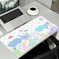 Cartoon Underwater Ocean Creature Pattern Large Mouse Pad Non Slip Rubber Base Extended Desk Mat For Pc Laptop Office Daily Use 800x400x2mm white