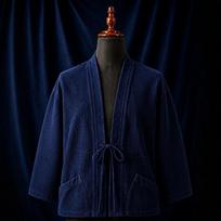 Indigo Plant-Dyed Sashiko Kendo Do-Gi Jacket Extra Large blue
