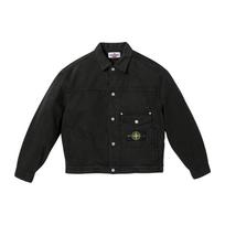 Supreme Stone Island Denim Trucker Jacket SUP-FW23-170 L black