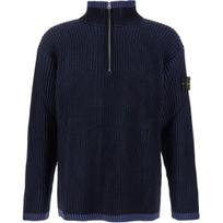 STONE ISLAND Logo Patch High Neck Knitted Jumper 8115516C1-V0020 M black
