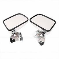 1 Pair Chrome Manual Side View Mirrors Set Replacement for Toyota Pickup 8791089136