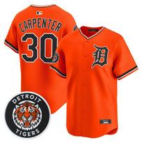 Mens Detroit Tigers Embroidered V-Neck Baseball Hoodie Sweatshirt Loose Fit Sportswear Casual Wear Medium