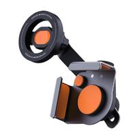 Navigation Screen Side Phone Mount Adjustable Electric Vehicle Phone Mount for Center Console Display Screen black