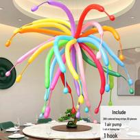 Influencer Dopamine Fireworks Balloon DIY Art Party Decoration Pack yellow
