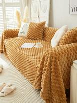 Modern Simple Solid Sofa Throw Cover Universal Non-slip Sofa Towel Nordic Dust Anti-Scratch Protection Blanket 180x130cm beige