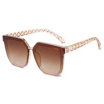 Classic Square Sun Glasses Men Women Glasses Leg Design Sun Glasses Retro Driving Outdoor Travel Oculos Gafas De Sol Mujer As Picture brown
