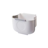 3/6/8L Wall Mounted Foldable Trash Can PP With Lid Trash Bins NEW Garbage Can  Kitchens S white