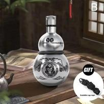 Black Myth Wukong Gourd Thermal Cup Wine Pot Portable Outdoor Wine Bottle Household Water Pot 401-500ml gray