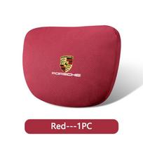 1 vnt. automobilio sėdynės galvos atrama Automobilio emblemos Kaklo pagalvėlė Porsche 911 918-Spyder 928 944 968 Boxster Carrera-GT Cayenne Macan Panamera pink