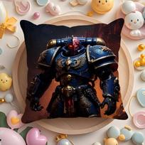 Game W-Warhammer-S 40K Cushion Cover Home & Car Multi-Scene Pillow Cover - Reversible, Soft & Durable For Daily Use Peach skin 18*18(CM)-1Pcs brown