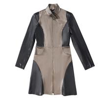 Atomic Heart Cosplay Set Leather Patchwork Dress For Anime Role Play Enthusiasts 3XL gray