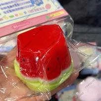 Strawberry Caramel Jelly Taba Squishy Soft Silicone Pudding Slow Rebound Squeeze Toy Hand Relaxation And Stress Relief Artisanal red