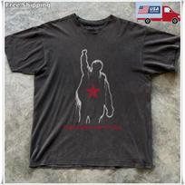 Rage Against The Machine Vintage Band Unisex Black T-shirt, - XS gray