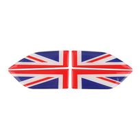 4Pcs/Set Union Jack Crystal Epoxy Side Fender Sticker Decals Decoration Car Styling For MINI Cooper F60 Countryman Accessories Red Union Jack