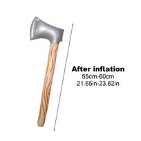 Inflatable Pickaxe Axe Prop - Realistic Lightweight Prank Toy For Halloween, Cosplay, Photo Props, Party Decorations Adults Kids Other