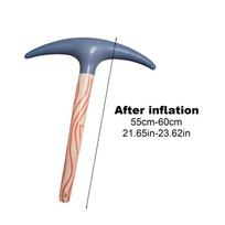 Inflatable Pickaxe Axe Prop - Realistic Lightweight Prank Toy For Halloween, Cosplay, Photo Props, Party Decorations Adults Kids Other