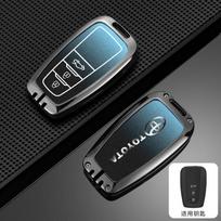 For Toyota C-HR CHR Prius RAV 4 Camry Corolla 2017 2018 2020 2021 Zinc BVCDH5 Alloy Car Key Case Cover Shell Bag Keychain Accessories gray