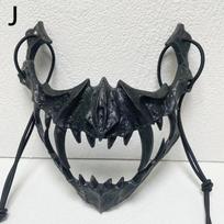 Japonijos Helovino Anime Veido Pusiau Kaukė Gyvūno Skeleto Kaukė Drakono Dievo Skeletas Cosplay Matches the image,J