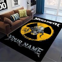 Name Custom Megadeth Carpet Rug for Living Room Bedroom Home Sofa Decoration,Kids play Non-slip Floor Mat 80x120cm( 31x47in)