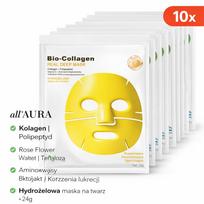 All'Aura Set Hydrogel Collagen Mask Vitamin C X10 Yellow