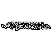 Naujausias Kūrybiškas Need for Speed Most Wanted Lipdukas Automobilio Dekoracija Decal Spalva Gali Būti Pritaikyta Saulės Apsauga Atsparus Vandeniui, 29cm*6cm juoda