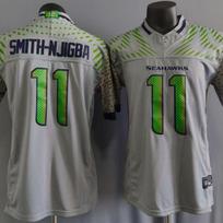 Seattle Seahawks NFL Football Jersey Gray Mens Team Sports Apparel Size S To 3XL Gen3 2025 Sea Eagles 21 Gray