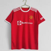 Manchester United 2007-08 Home Retro Jersey Short Sleeve Cristiano Ronaldo 7 Wayne Rooney 10 Champions League Fan Version Small red