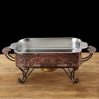 Fish Grill Roasting Pan with Handles Rust Proof Accessories Smooth Rolled Edges 7.6cm Deep gray