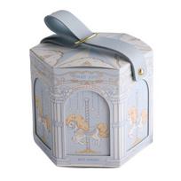 Saldainių dėžutė Nešiojama Animacinis spaudinys Karuselės raštas Dozatorius saldainiams Popieriaus kamštis Mielas dovanų maišelis Saldainių dėžutė vestuvėms gray