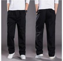 2025 Trendy Hong Kong Style Men's Loose Casual Workwear Pants M gray