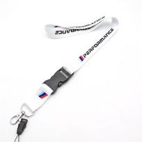 For BMW Universal Motorrad Lanyard Nylon Printing Emblem Black Style Keychain motorcycle accessories gadget auto Fashion Gift hbzh52 white