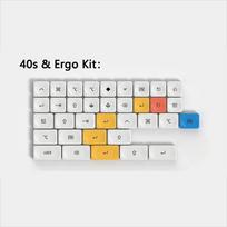 LCK Time Theme Low Profile Keycap Set PBT Custom Ultra-thin  Keyboard Cap Original Office Gaming KeyCap for Mechanical Keyboard gray