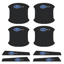 Car Door Handle Stickers for Ford Transit Fiesta Explorer Galaxy Focus Ranger Mondeo Ecosport Edge Raptor Rearview Mirror Decor