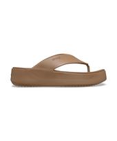Crocs Women'S Getaway Platform Flip Cho (26Swfp209410) Milk Chocolate(Z2Jj)/W8(250) brown