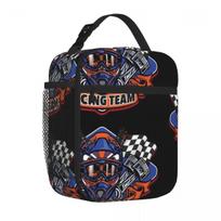 Bestselling Motocross Racing Team Eco Friendly Meal Bag Daycare Meal Cooler Tote One Size black
