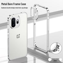 OnePlus 15T Supreme Edition Metal Frame Heat Dissipation Phone Case with Sea Horse Buckle white