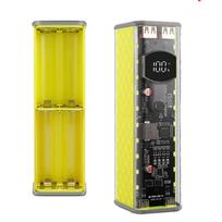 Fast Charging 18650 Battery Storage Box LED Screen Fast Charging Power Bank Kit  For Charger 45W