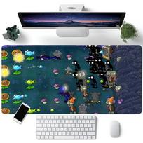 Game Plants Vs Zombies Replanted Maps Mouse Pad Large Gaming Keyboard Mat LockEdge Rubber Computer Office Accessories 30cmx60cm black