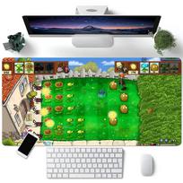 Game Plants Vs Zombies Replanted Maps Mouse Pad Large Gaming Keyboard Mat LockEdge Rubber Computer Office Accessories 30cmx60cm
