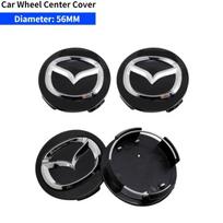 52/56/60mm Automobilio ratlankių centrinės apdailos emblemos dangteliai, skirti Mazda Atenza MX3 CX3 CX5 2 3 6 323 626 RX8 RX7 Protege Axela Speed