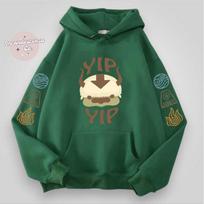 2025 European Sizing Avatar: The Last Airbender Hoodie M tamsiai žalia spalva