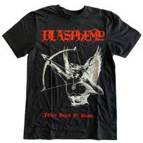 Marškinėliai BLASPHEMY Grupė Kritęs Doom Angelas Juodi Vyriški Unisex Marškinėliai XXXL black