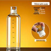 High Borosilicate Glass Bottle - Sealed, Food Grade for Beverages & Wine Brewing