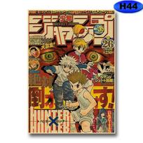 Senoviniai anime plakatai Attack on Titan / Demon Slayer / Jujutsu Kaisen Manga estetinis plakatas Kraft popierius namų dekoro sienų lipdukai 42x30cm