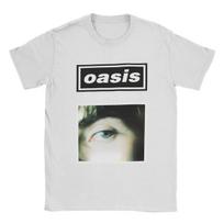 Klasikinės roko grupės O-Oasis Unisex marškinėliai Unisex Unisex medvilniniai marškinėliai Y2K trumpomis rankovėmis T-shirt Vasaros mados drabužiai Dovana gerbėjams S black
